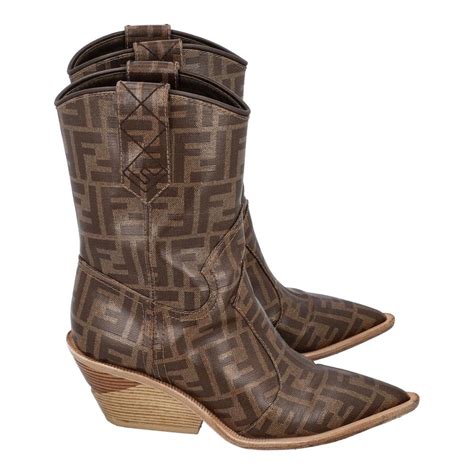 fendi zucca cowboy boots
